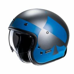 Hot Sale 💯 Custom Hjc V31 Kuz Helmet Blue Black 🥰
