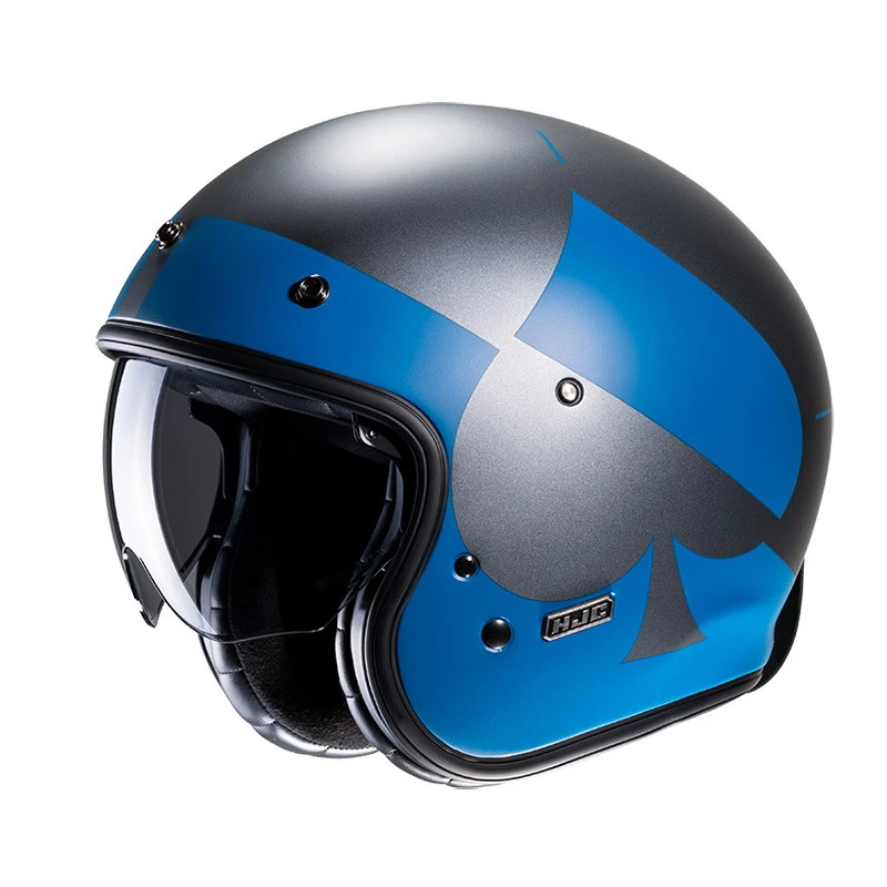 Hot Sale ð¯ Custom Hjc V31 Kuz Helmet Blue Black ð¥°