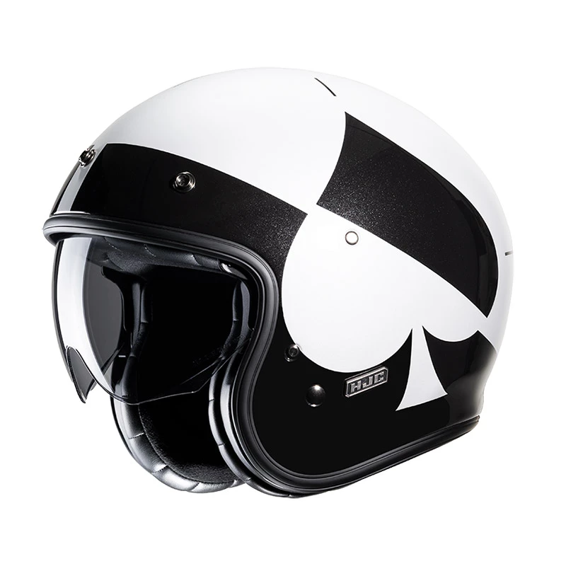 Best Pirce ๐ Custom Hjc V31 Kuz Helmet Black White โ๏ธ