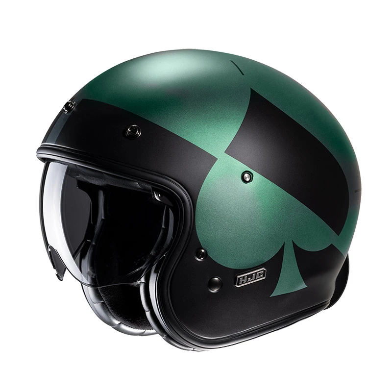 Outlet ๐ฅฐ Custom Hjc V31 Kuz Helmet Green Black โญ