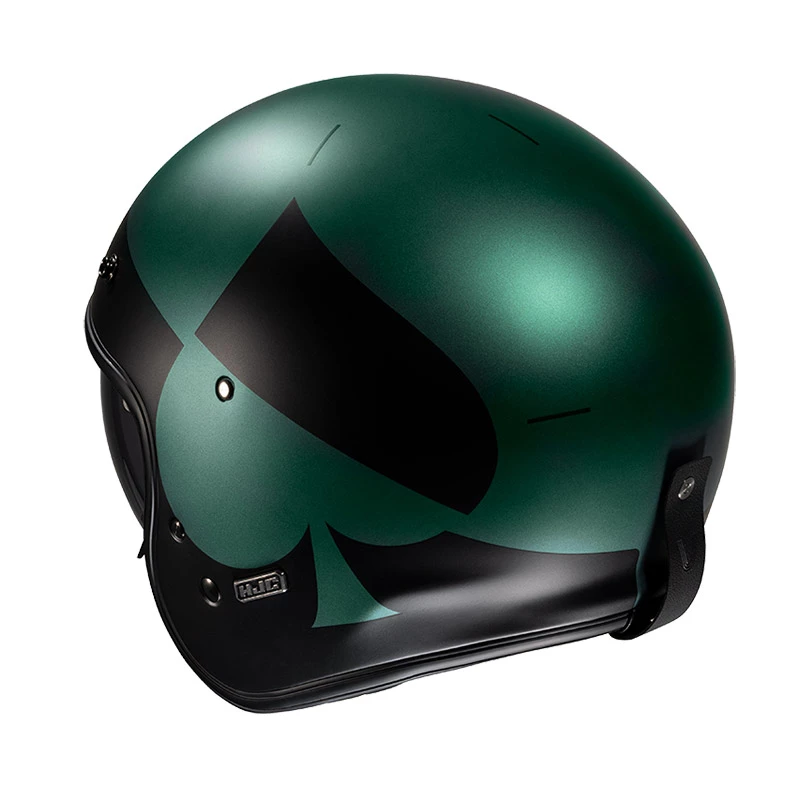Outlet ๐ฅฐ Custom Hjc V31 Kuz Helmet Green Black โญ - Image 3